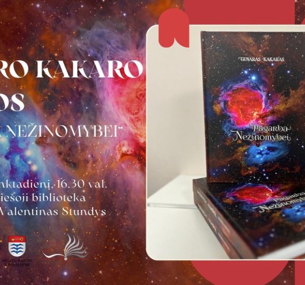 Gunaro Kakaro knygos „Pagarba Nežinomybei“ pristatymas