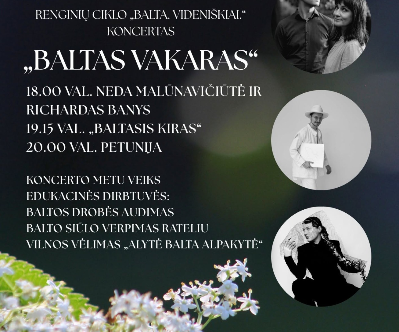 „Baltas vakaras" – renginių ciklo „Balta.Videniškiai.“ koncertas