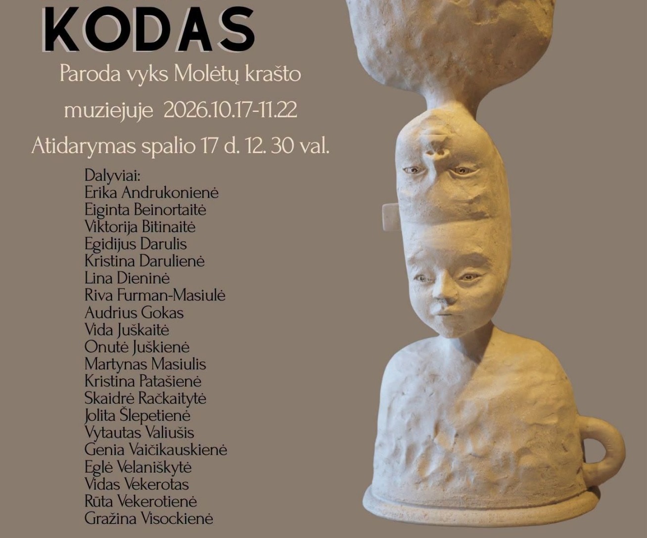 Tapybos ir keramikos simpoziumo „Laiko kodas“ atidarymas