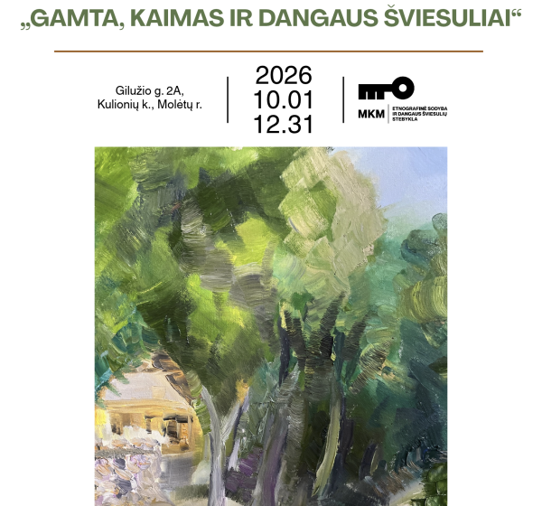 Kristina Čivilytės personalinė tapybos paroda „gamta, kaimas ir dangaus šviesuliai“